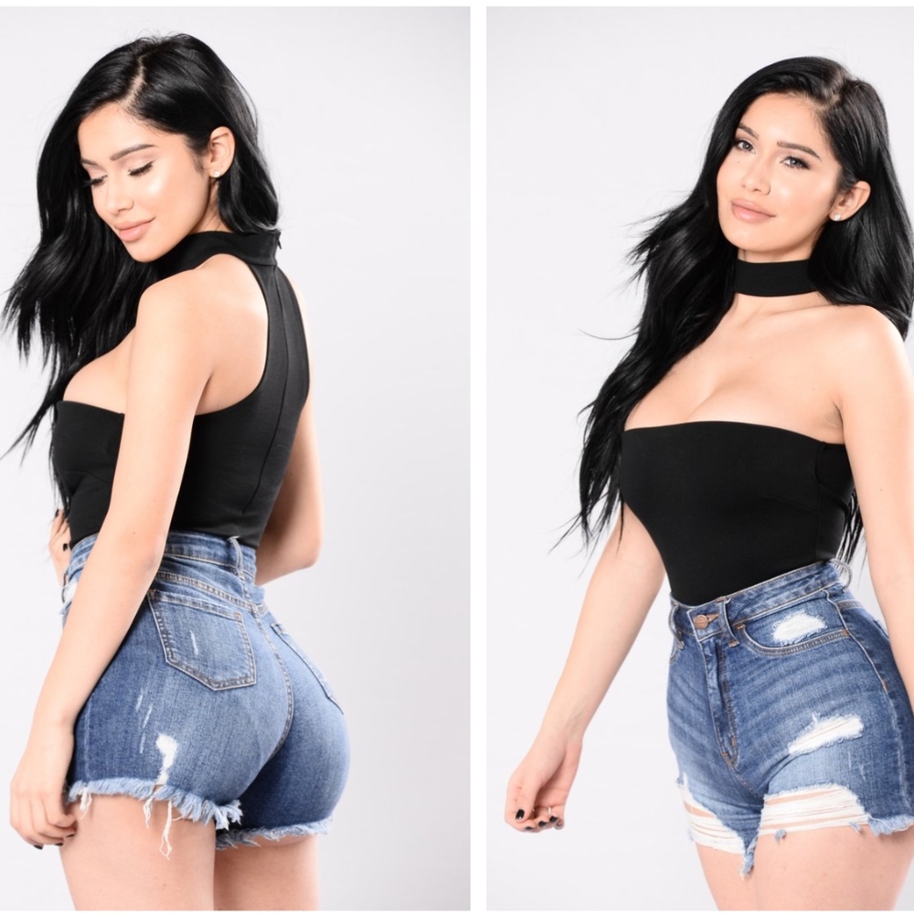 Fashion Nova Choker Bodysuit